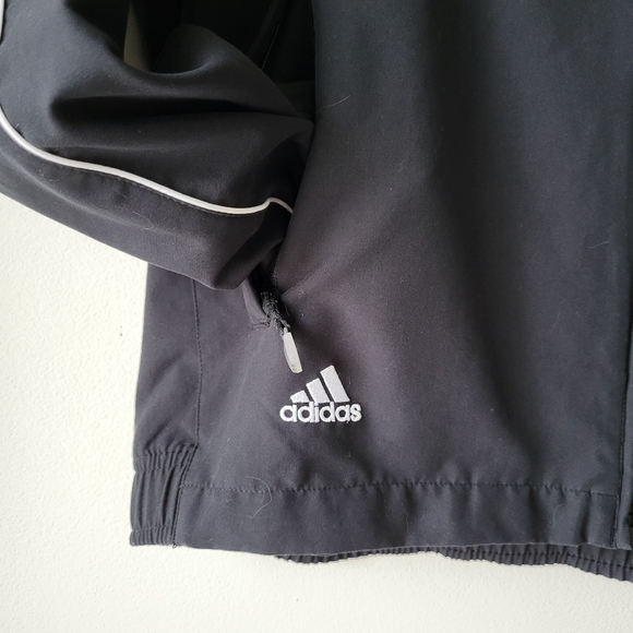 Adidas Climaproof athleisure black zip up lightweight jacket.  Size S - Picture 5 of 13